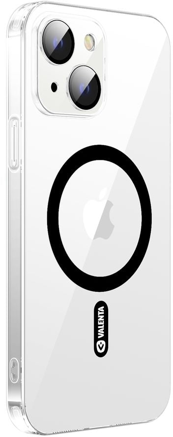 Valenta Tempered Glass Back Cover Magsafe Case Apple Iphone 14 Plus Clear