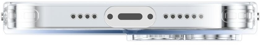 Valenta Tempered Glass Back Cover Magsafe Case Apple Iphone 14 Plus Clear