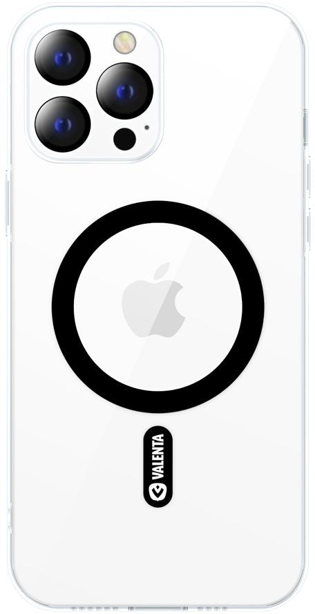 Valenta Tempered Glass Back Cover Magsafe Case Apple Iphone 14 Pro Max Clear