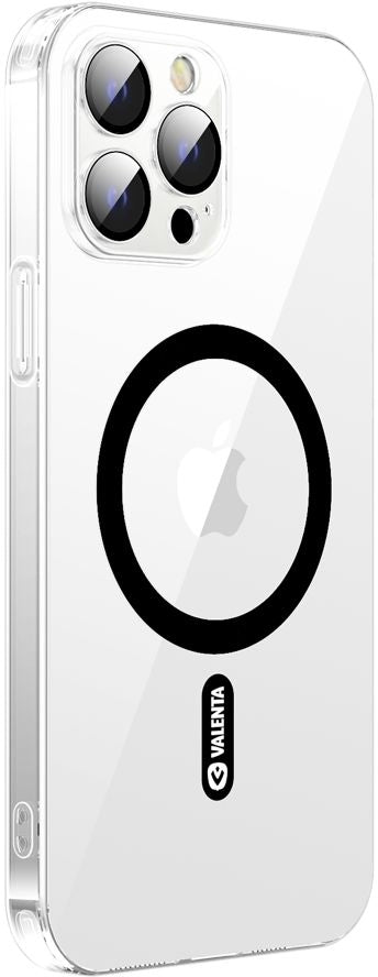Valenta Tempered Glass Back Cover Magsafe Case Apple Iphone 14 Pro Max Clear