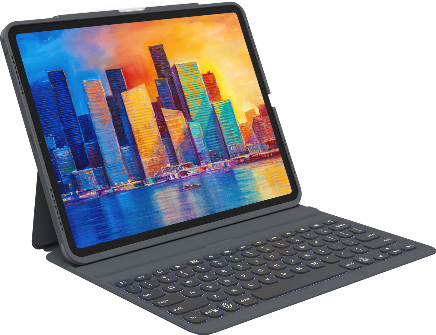 Zagg Pro Keys Bluetooth Keyboard Case For Apple Ipad Pro 12.9 (2018/2020/2021) Azerty Black