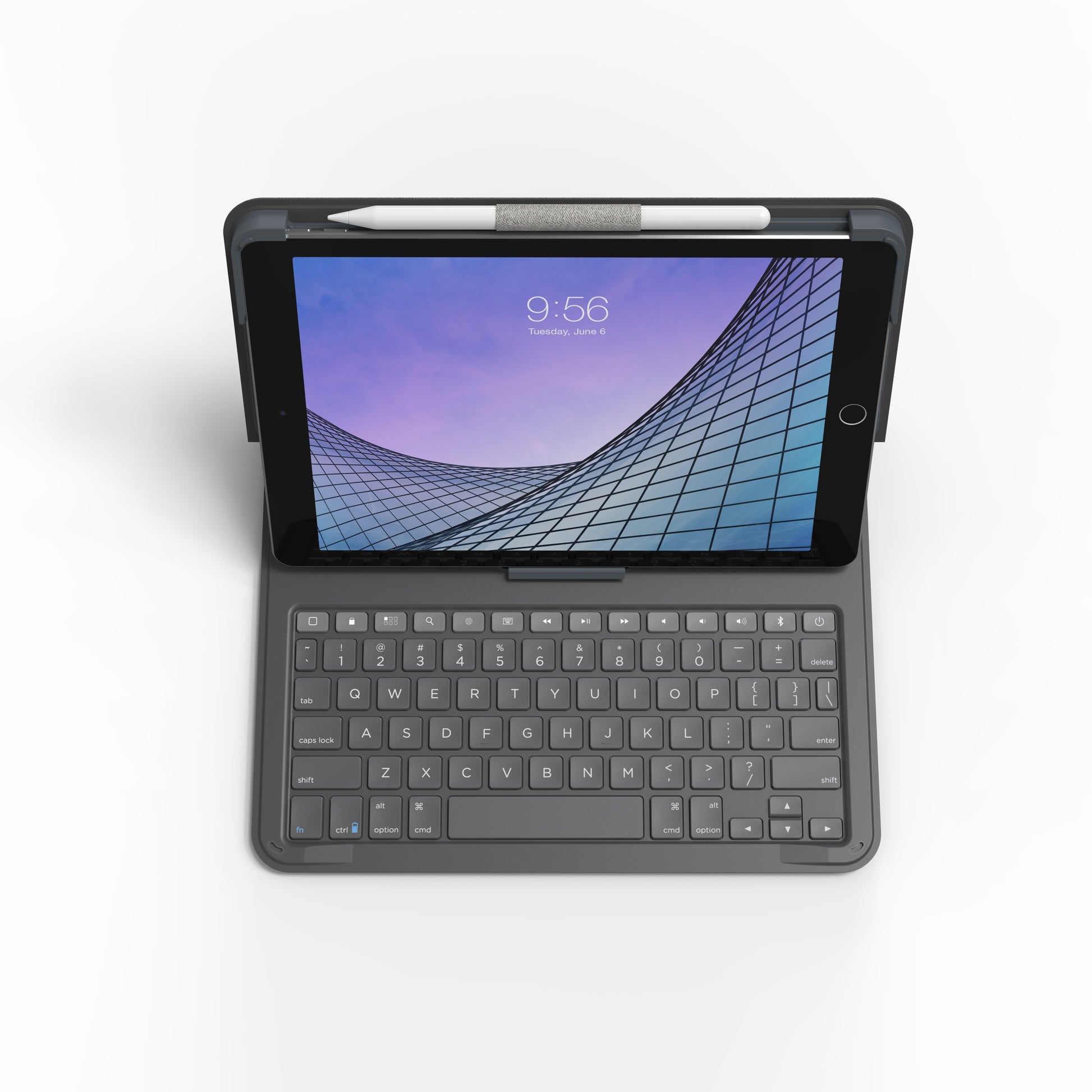Zagg Messenger Folio 2 Bluetooth Keyboard Case For Apple Ipad 10.2/Pro/Air 10.5 Serie Azerty Black