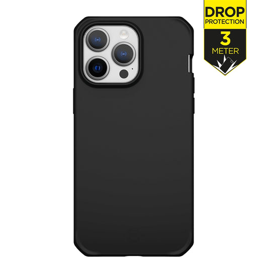 Itskins Level 2 Spectrumsolid_R For Apple Iphone 14 Pro Plain Black