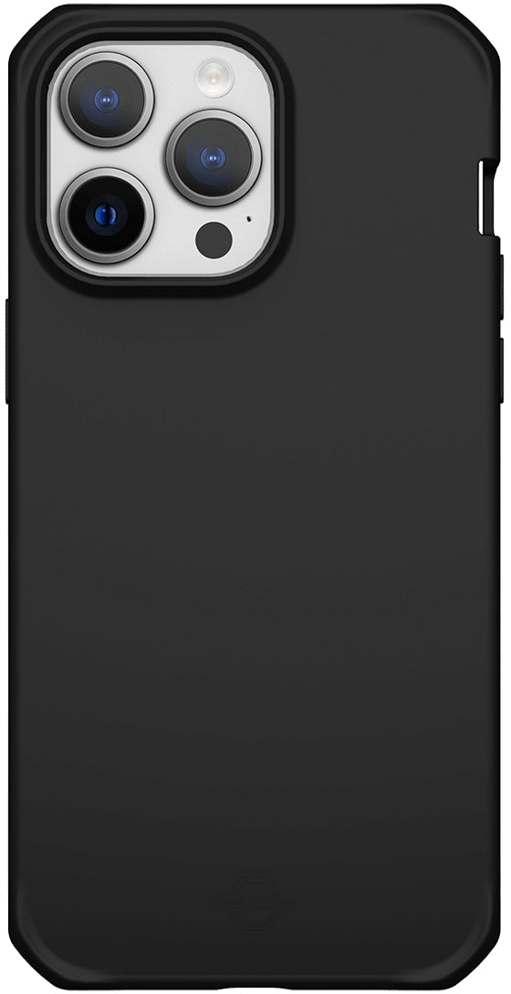 Itskins Level 2 Spectrumsolid_R For Apple Iphone 14 Pro Plain Black