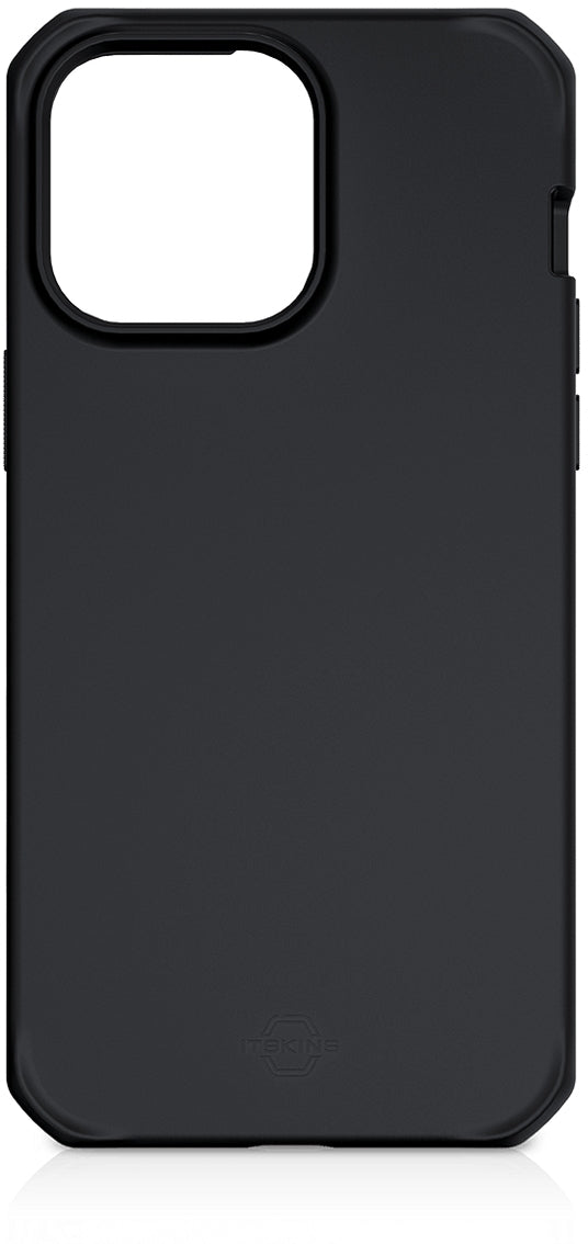Itskins Level 2 Spectrumsolid_R For Apple Iphone 14 Pro Plain Black