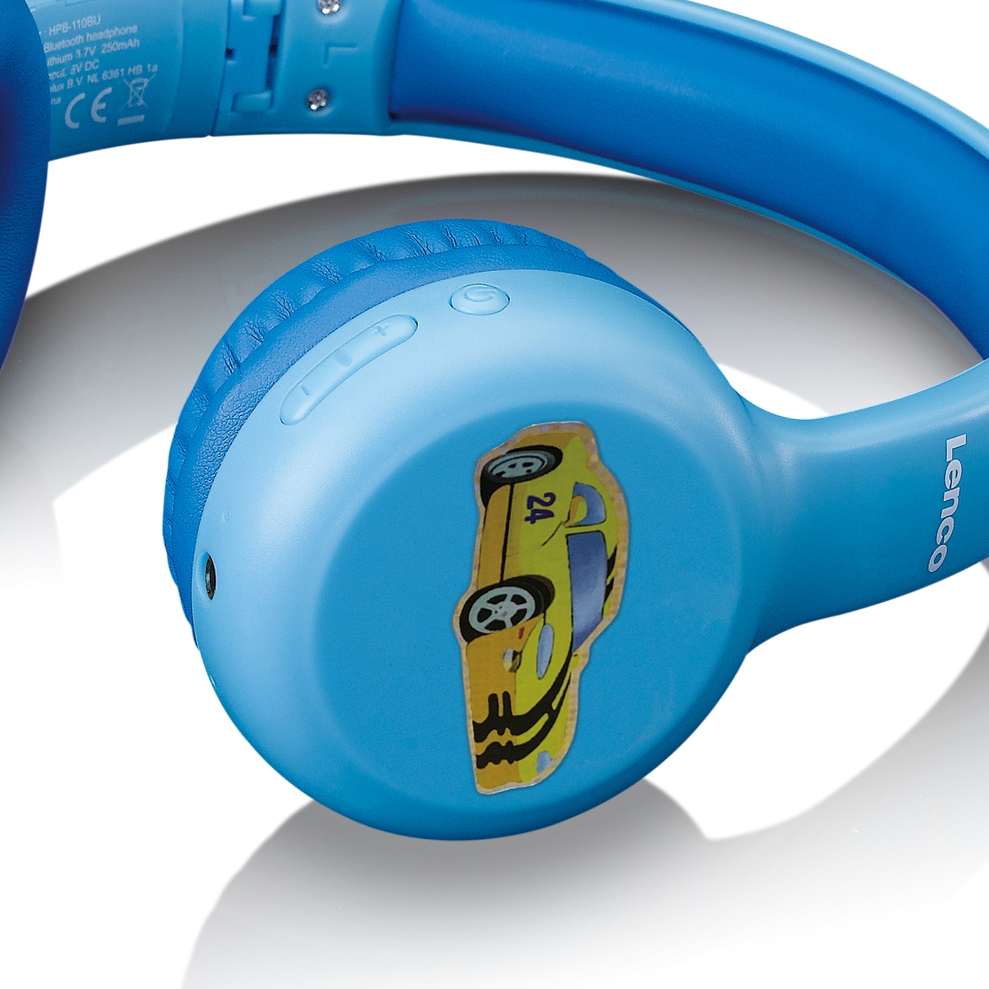 Lenco Hpb-110Bu Lenco On-Ear Stereo Bluetooth Headset For Kids Blue