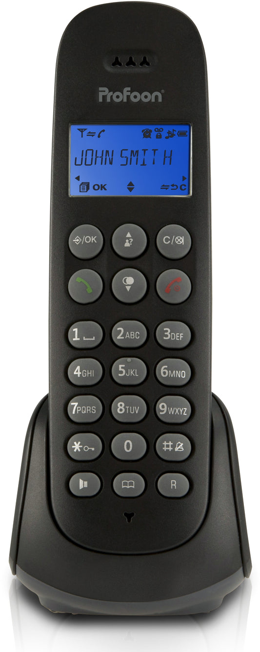 Profoon Pdx-300 Profoon Dect Telefoon Black