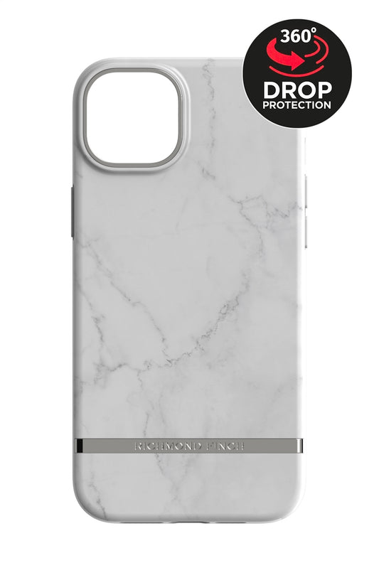 Richmond & Finch Freedom Series One-Piece Apple Iphone 14 Plus White Marble
