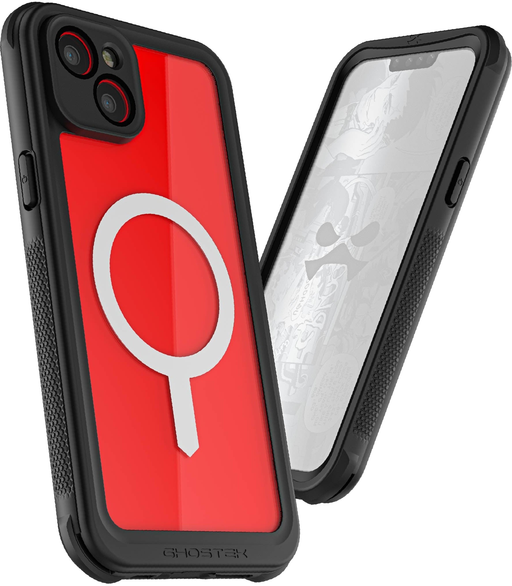 Ghostek Nautical Waterproof Magsafe Case + Belt Swivel Holster Apple Iphone 14 Plus Clear