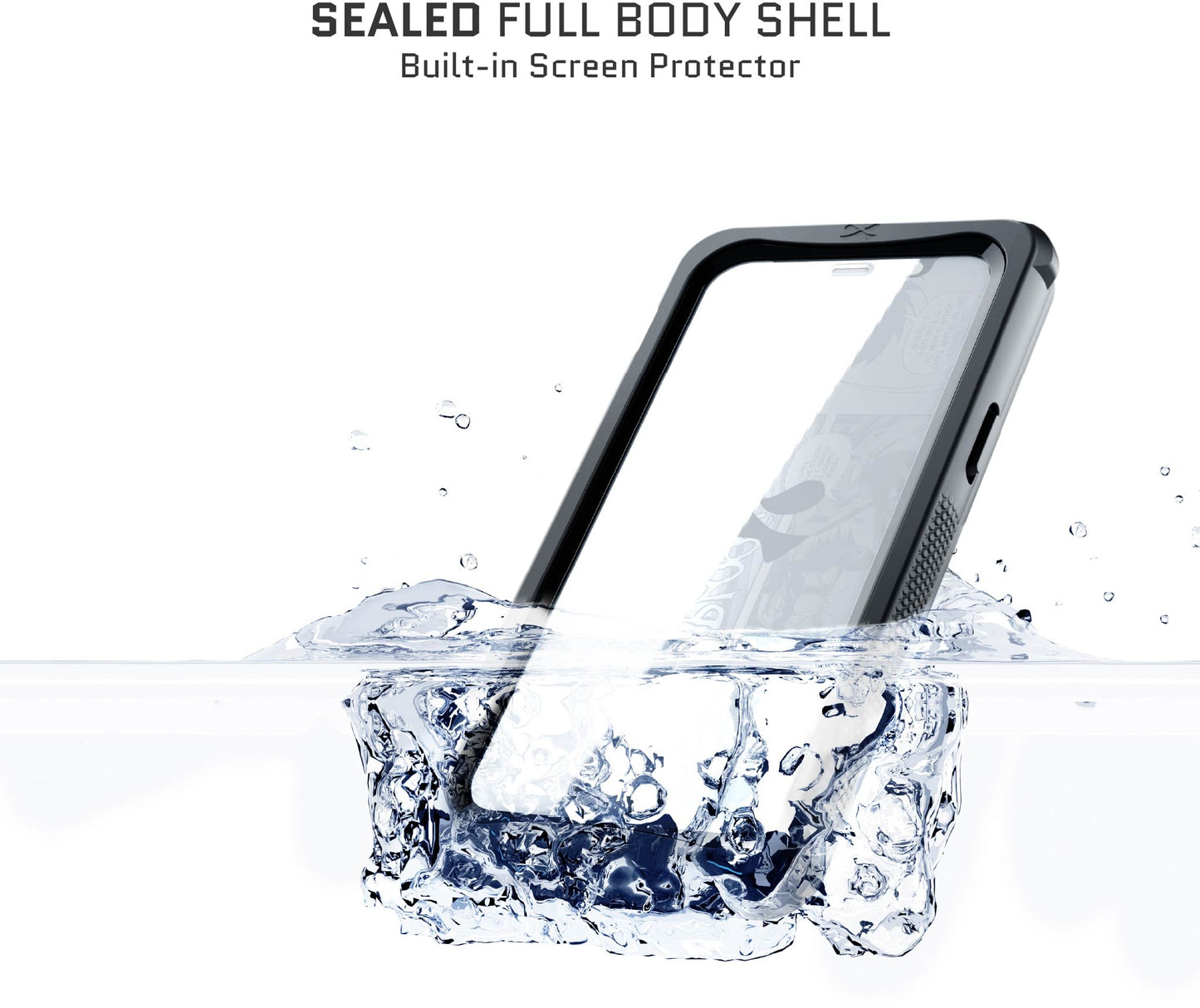Ghostek Nautical Waterproof Magsafe Case + Belt Swivel Holster Apple Iphone 14 Plus Clear