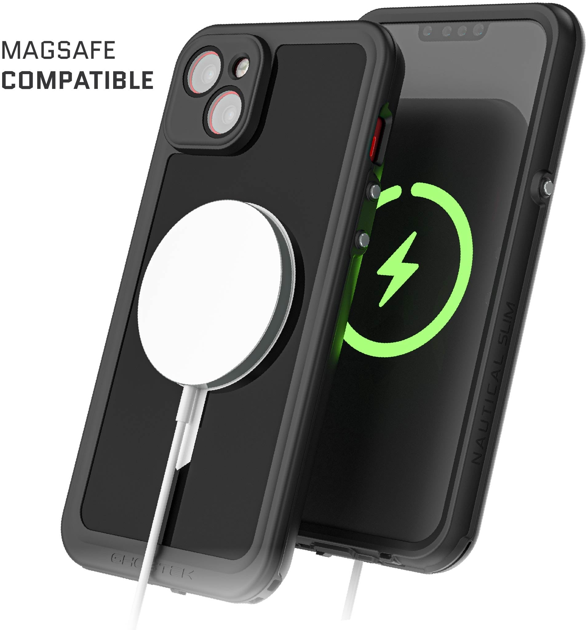 Ghostek Nautical Slim Waterproof Magsafe Case Apple Iphone 14 Plus Black