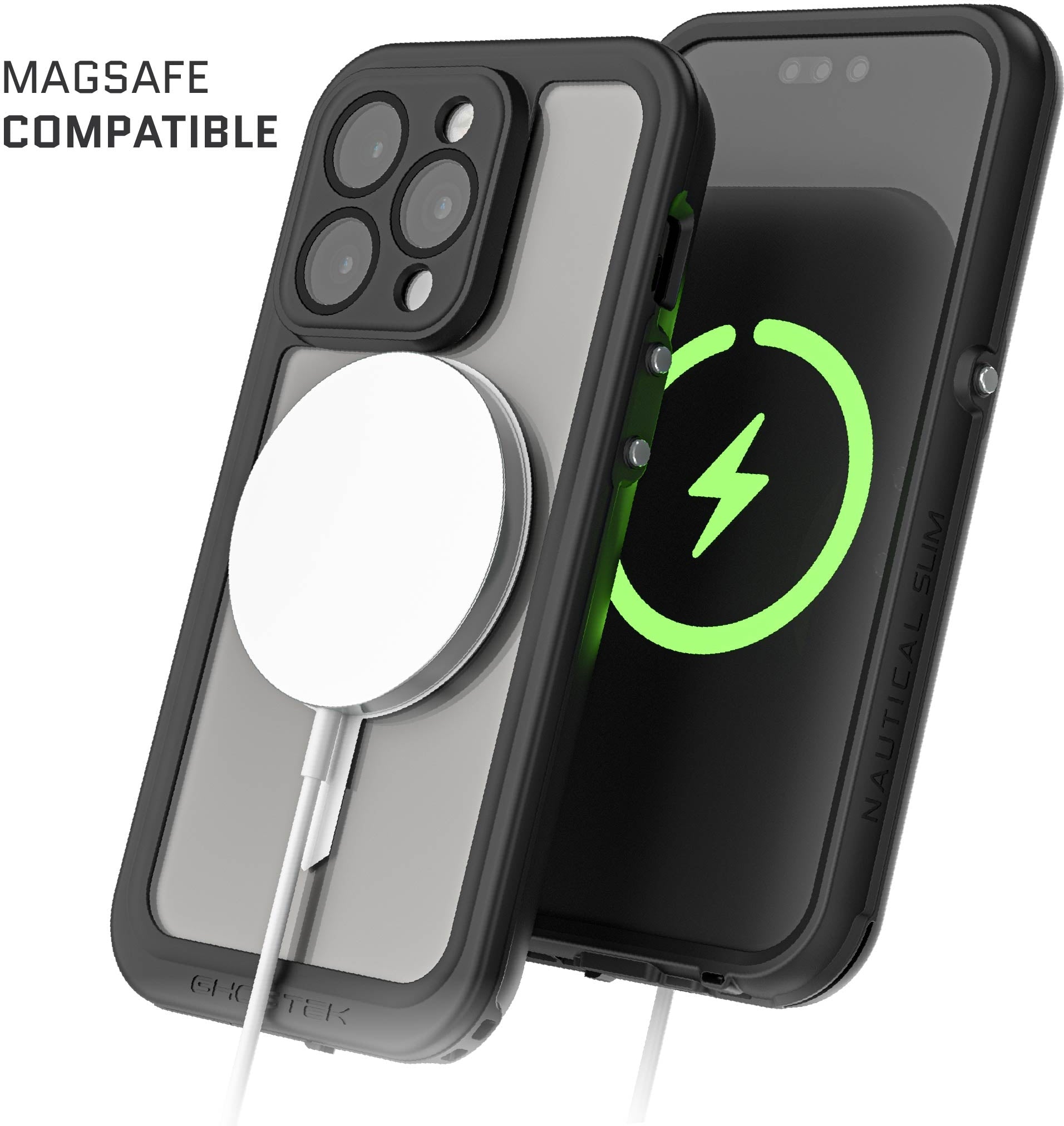 Ghostek Nautical Slim Waterproof Magsafe Case Apple Iphone 14 Pro Clear