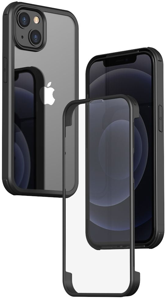 Valenta Tempered Glass Full Cover Bumper Case Apple Iphone 14 Plus Black