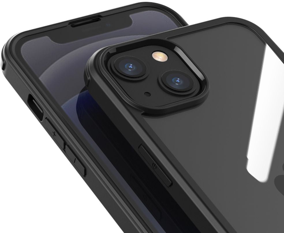 Valenta Tempered Glass Full Cover Bumper Case Apple Iphone 14 Plus Black