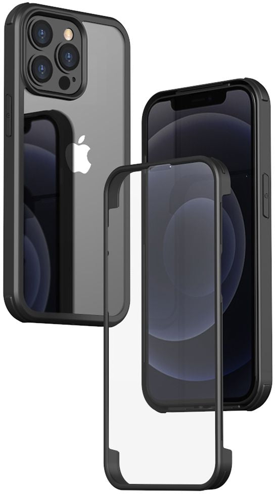 Valenta Tempered Glass Full Cover Bumper Case Apple Iphone 14 Pro Max Black