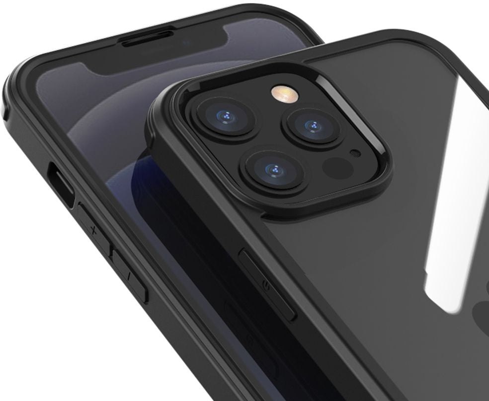 Valenta Tempered Glass Full Cover Bumper Case Apple Iphone 14 Pro Max Black