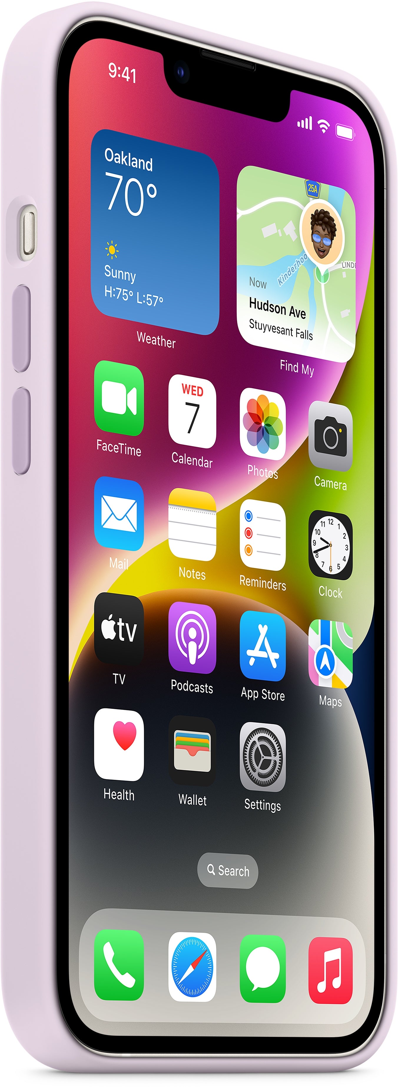 Apple Mpry3Zm/A Apple Silicone Case With Magsafe Iphone 14 Lilac