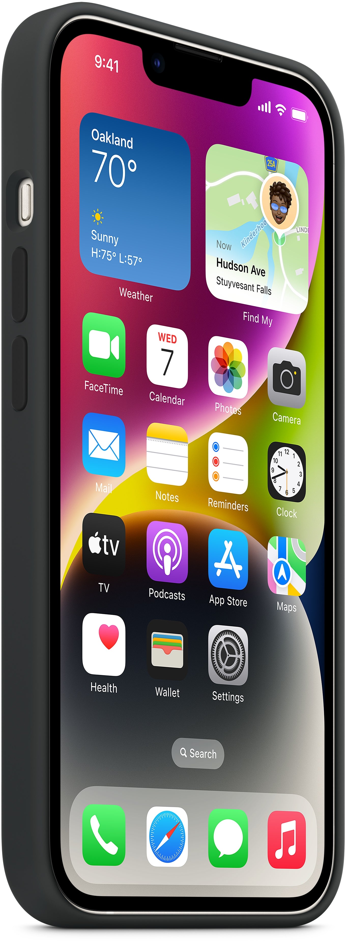 Apple Mpt33Zm/A Apple Silicone Case With Magsafe Iphone 14 Plus Midnight