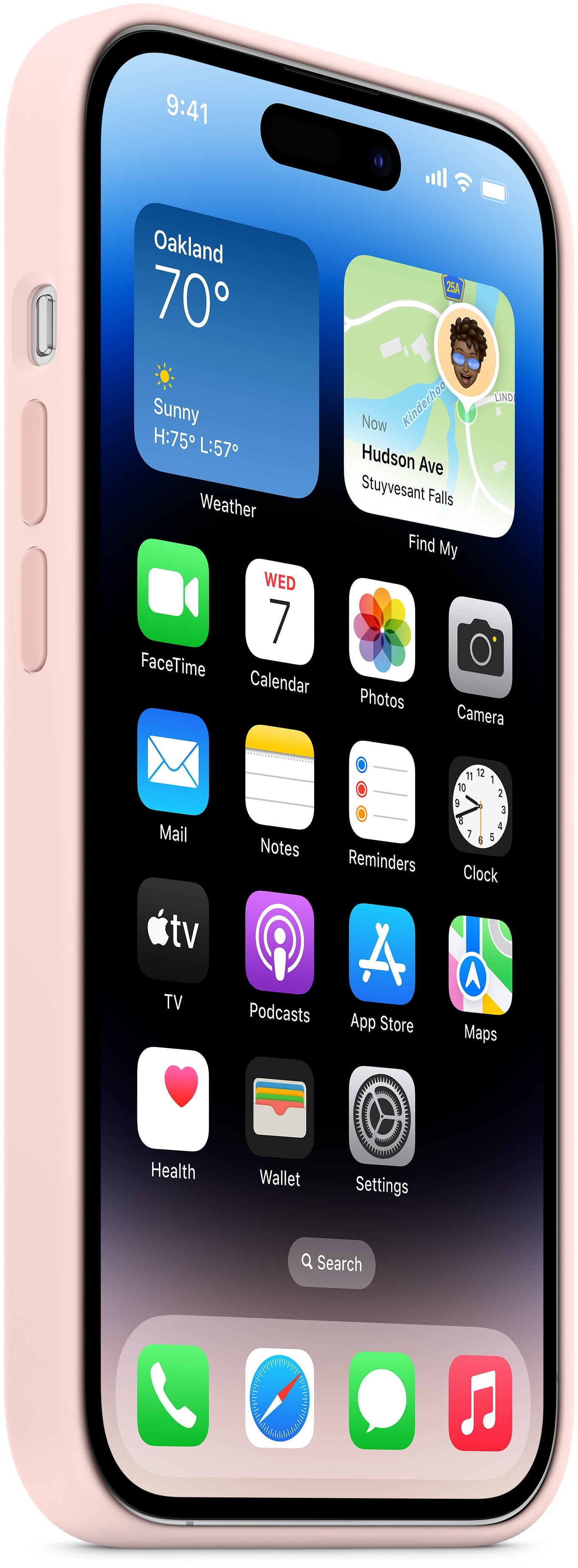 Apple Mpth3Zm/A Apple Silicone Case With Magsafe Iphone 14 Pro Chalk Pink