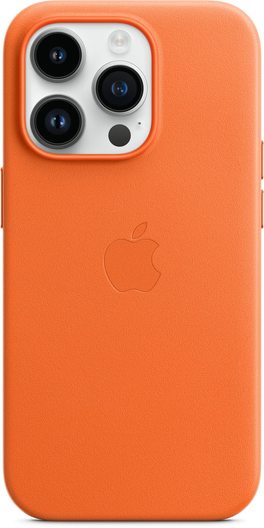 Apple Mppr3Zm/A Apple Leather Case With Magsafe Iphone 14 Pro Max Orange