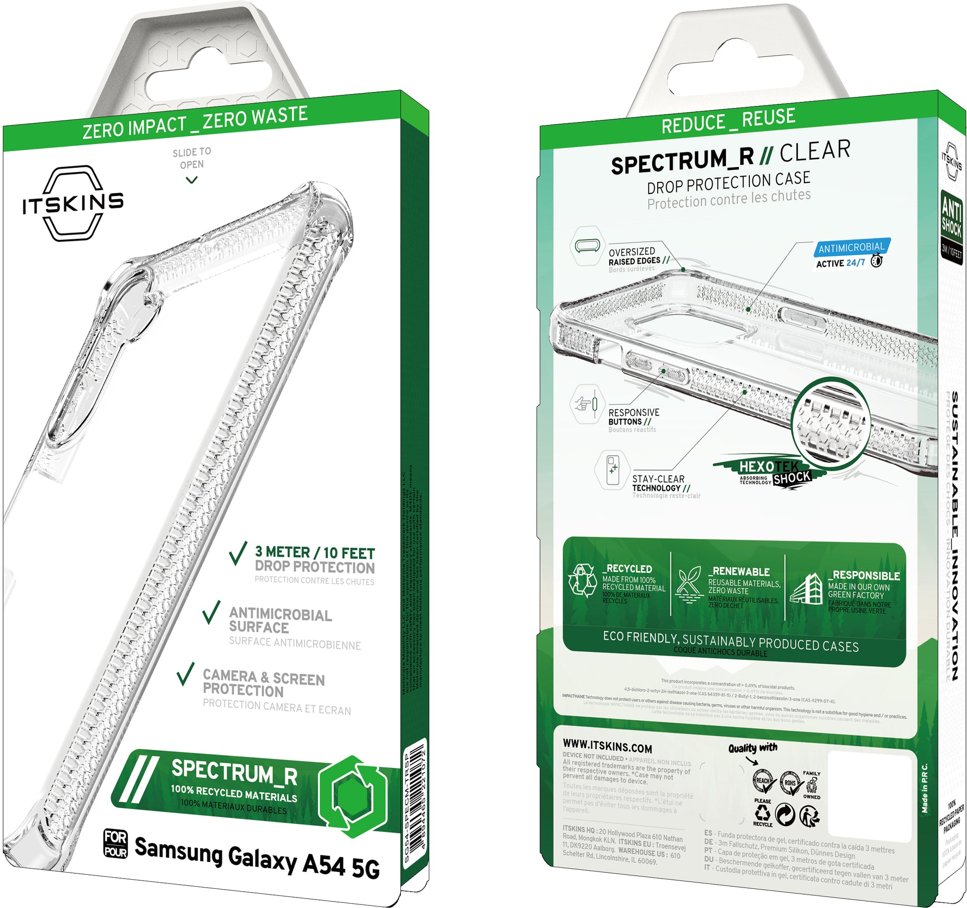 Itskins Level 2 Spectrumclear_R For Samsung Galaxy A54 5G Transparent