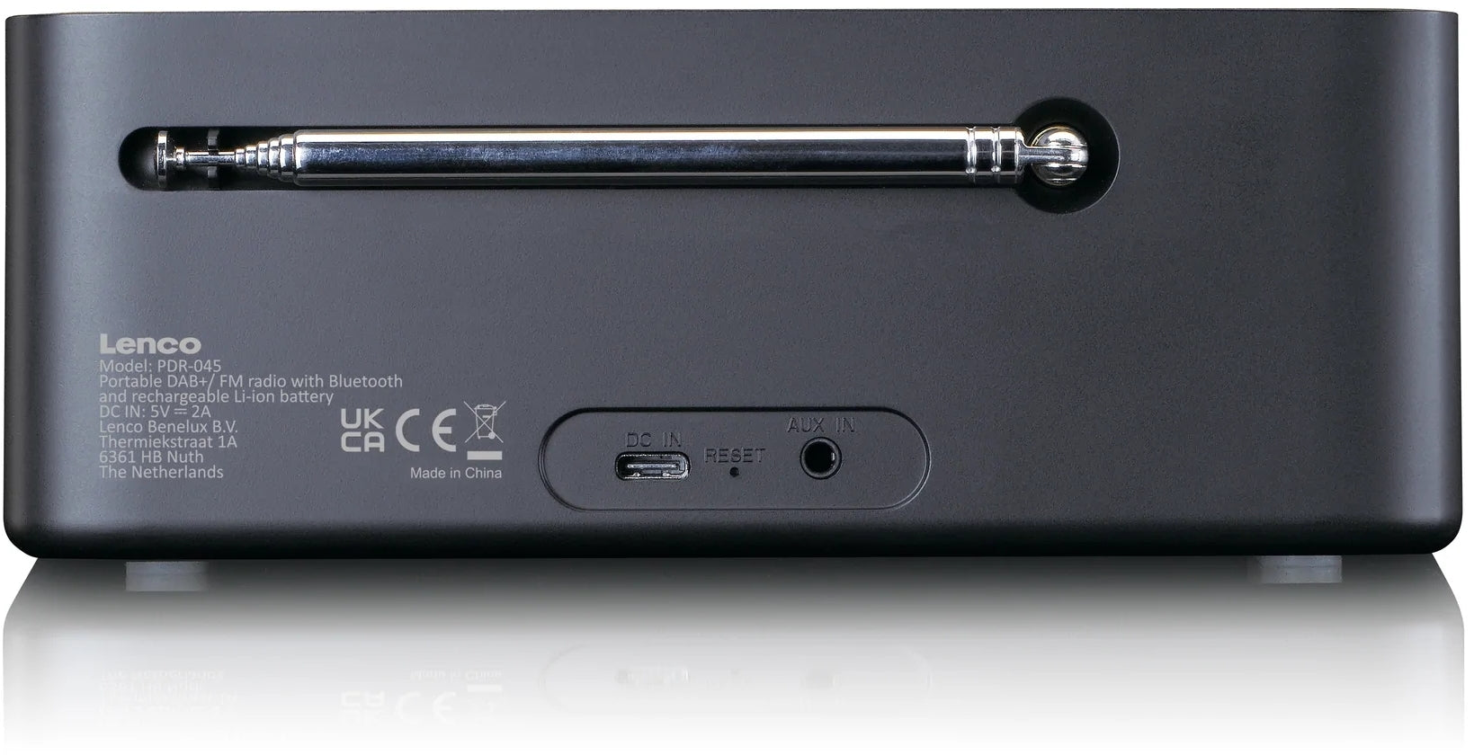 Lenco Pdr-045Bk Lenco Portable Internet Dab+ Bluetooth Radio Black