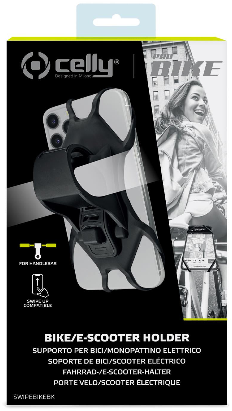 Celly Swipebike Universal Bike Holder Black