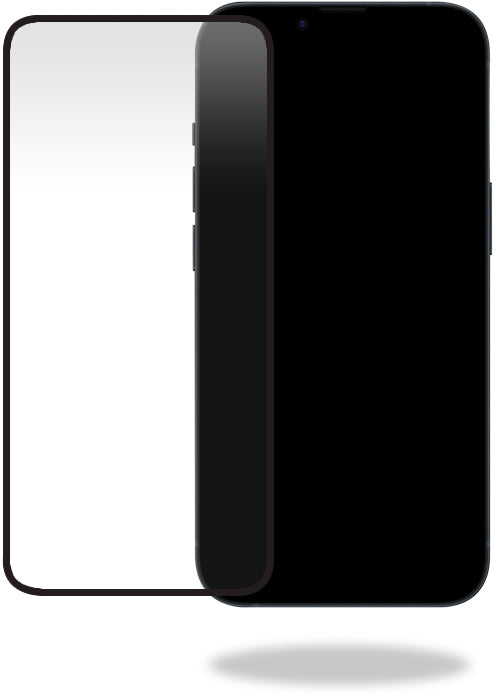 Mobilize Glass Screen Protector - Black Frame - Apple Iphone 15
