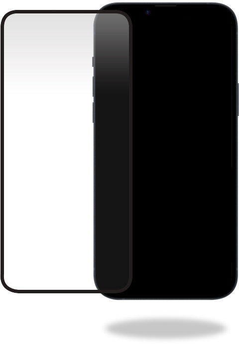 Mobilize Glass Screen Protector - Black Frame - Apple Iphone 15 Plus