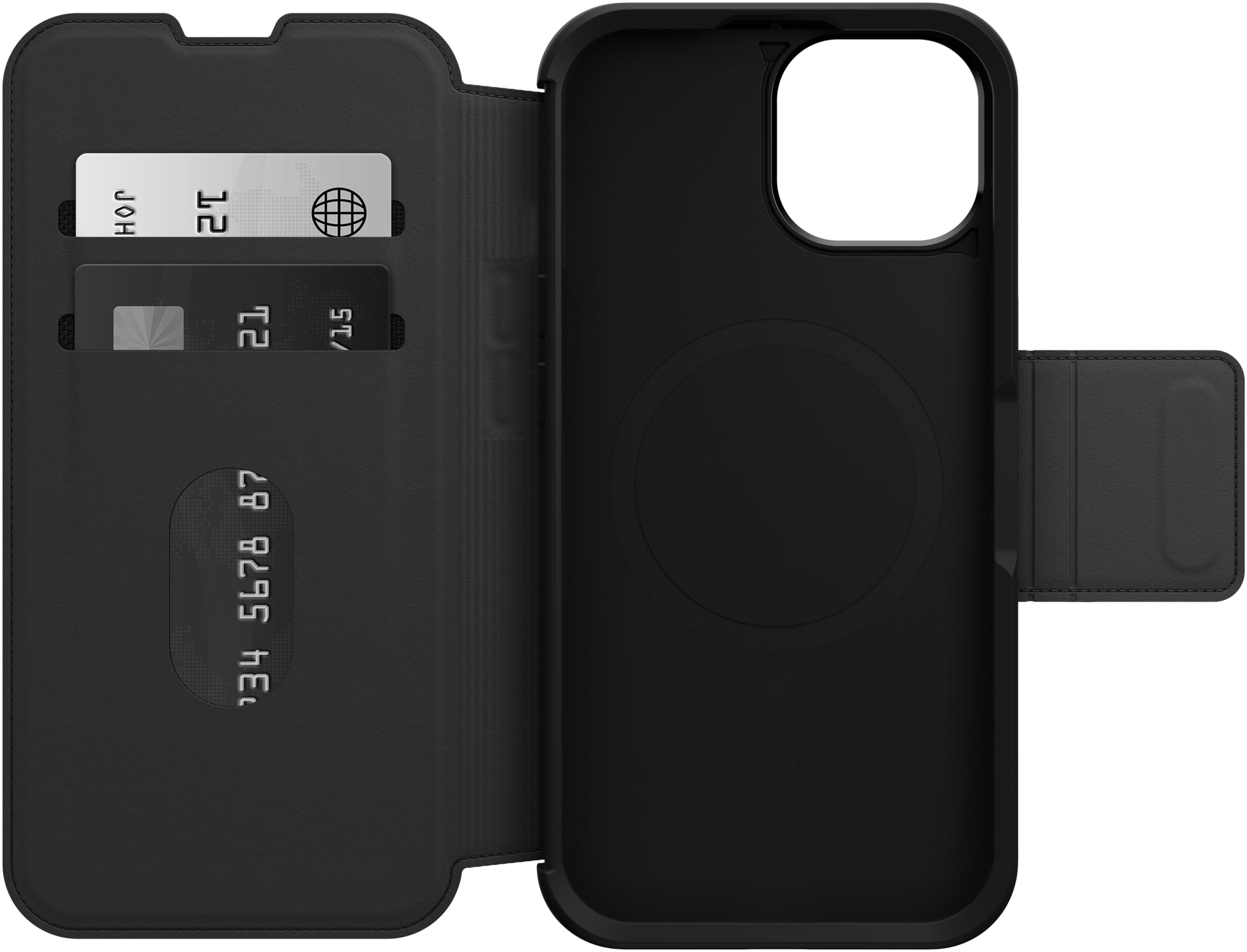 Otterbox Strada Magsafe Apple Iphone 15 Shadow Black