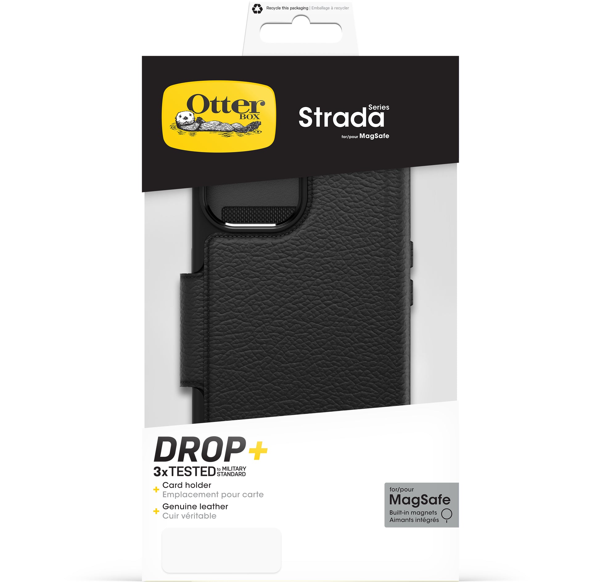 Otterbox Strada Magsafe Apple Iphone 15 Shadow Black