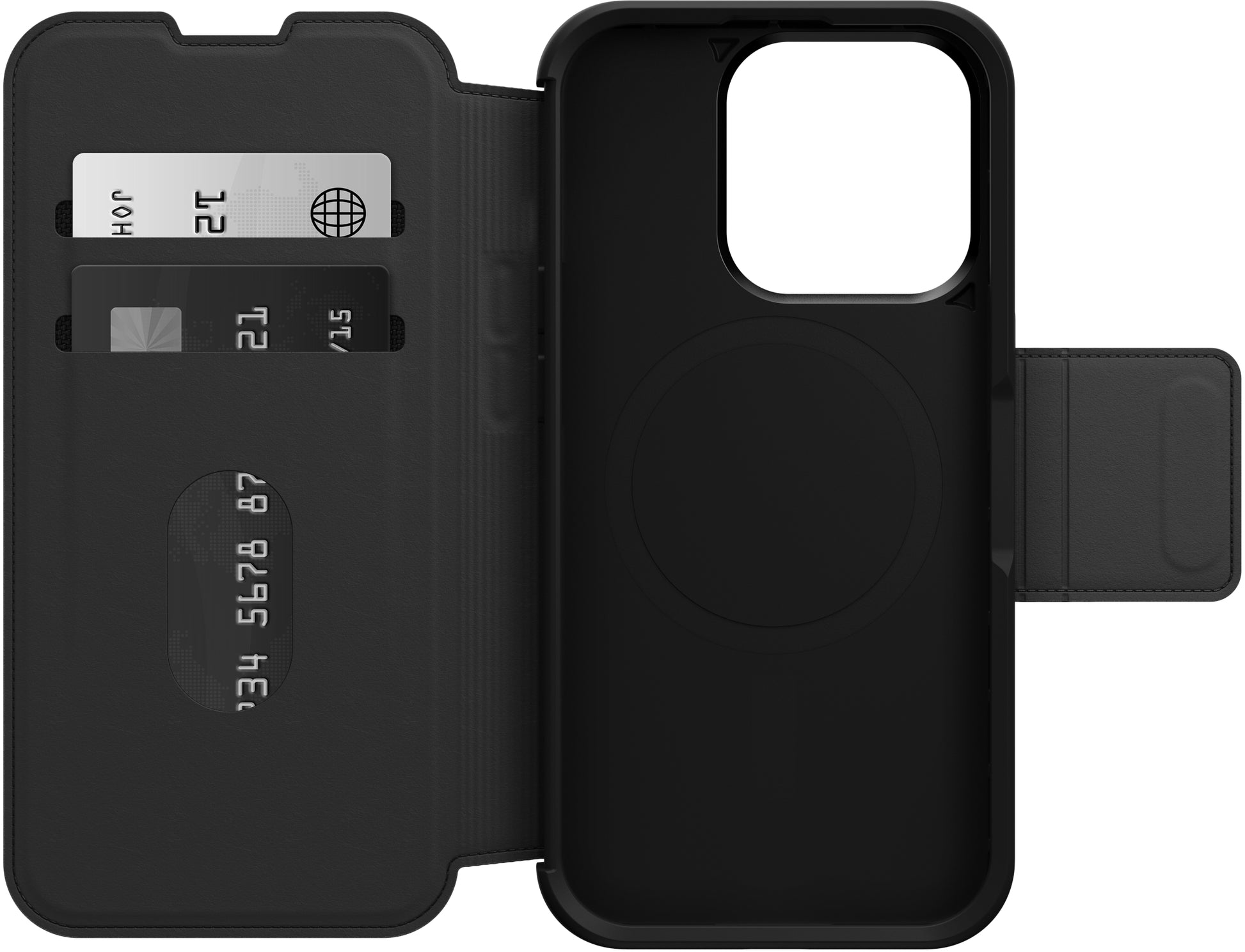 Otterbox Strada Magsafe Apple Iphone 15 Pro Shadow Black