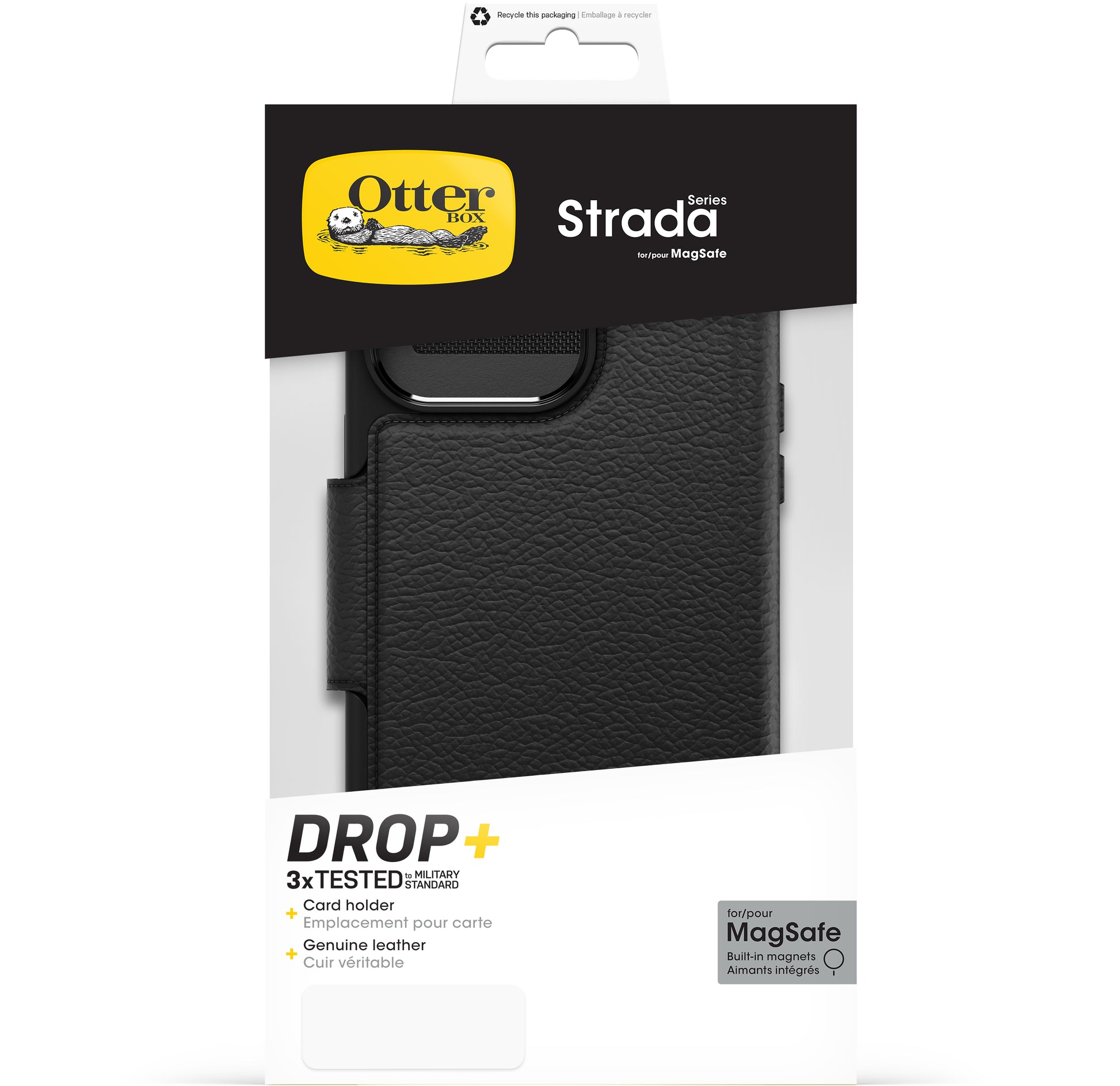 Otterbox Strada Magsafe Apple Iphone 15 Pro Max Shadow Black