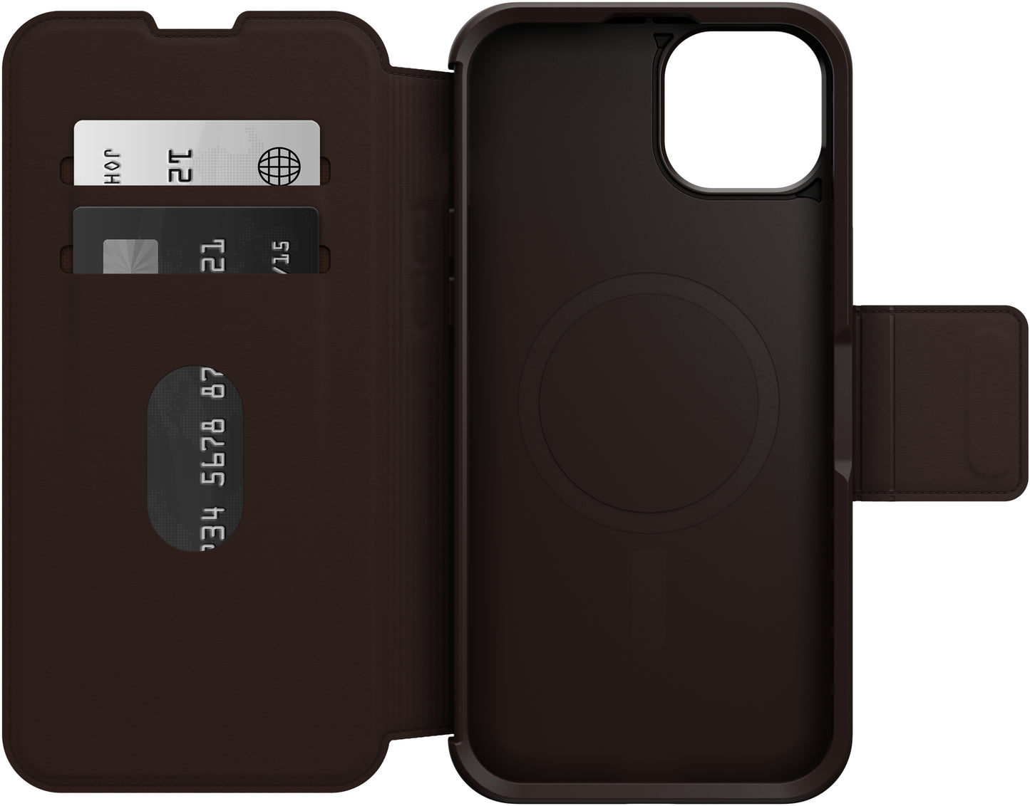 Otterbox Strada Magsafe Apple Iphone 15 Plus Espresso Brown