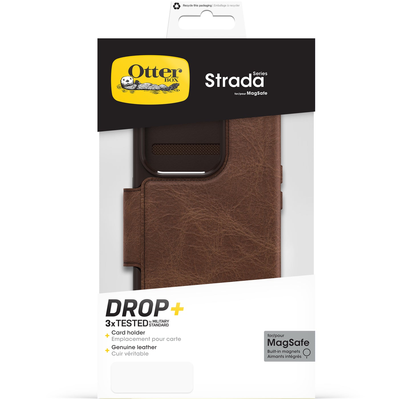 Otterbox Strada Magsafe Apple Iphone 15 Pro Espresso Brown