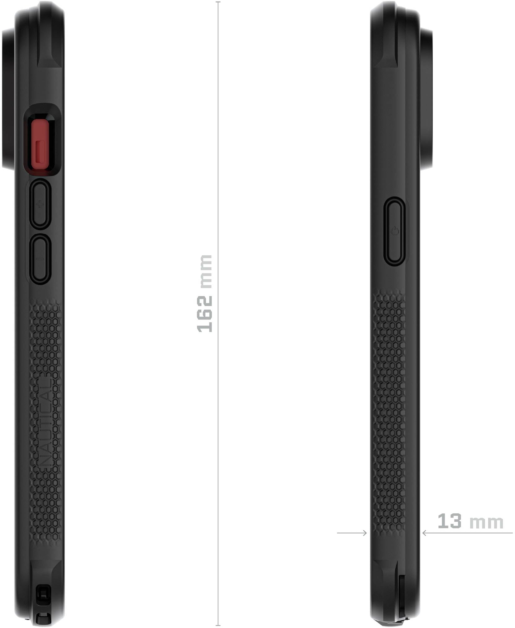 Ghostek Nautical Waterproof Magsafe Case + Belt Swivel Holster Apple Iphone 15 Black