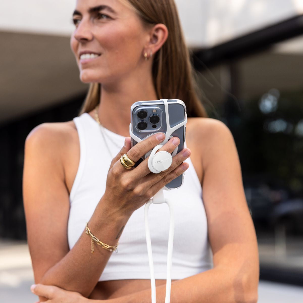 Vonmählen Infinity Plus Universal Phone Strap White
