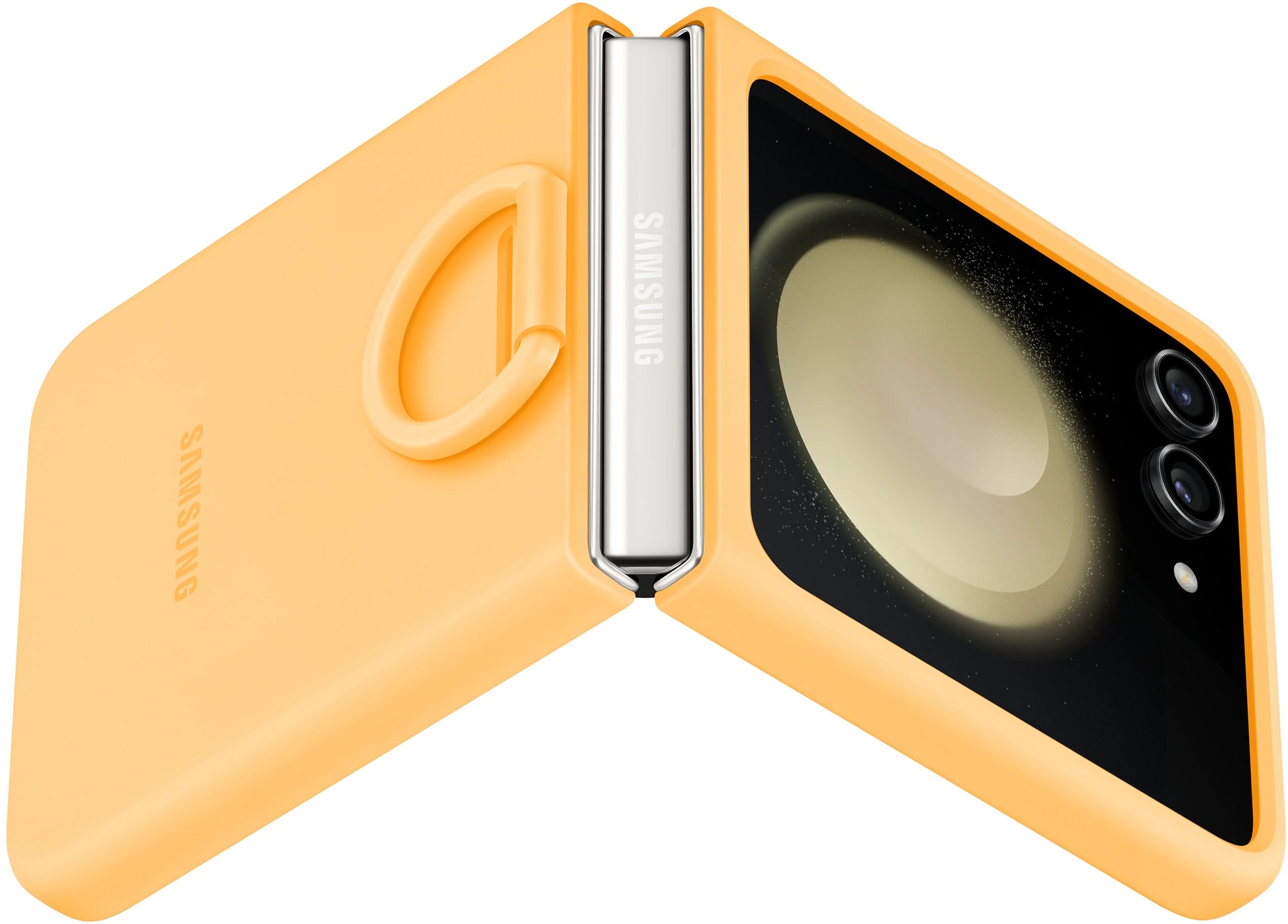 Samsung Ef-Pf731Toegww Samsung Silicone Cover With Ring Galaxy Z Flip5 Apricot