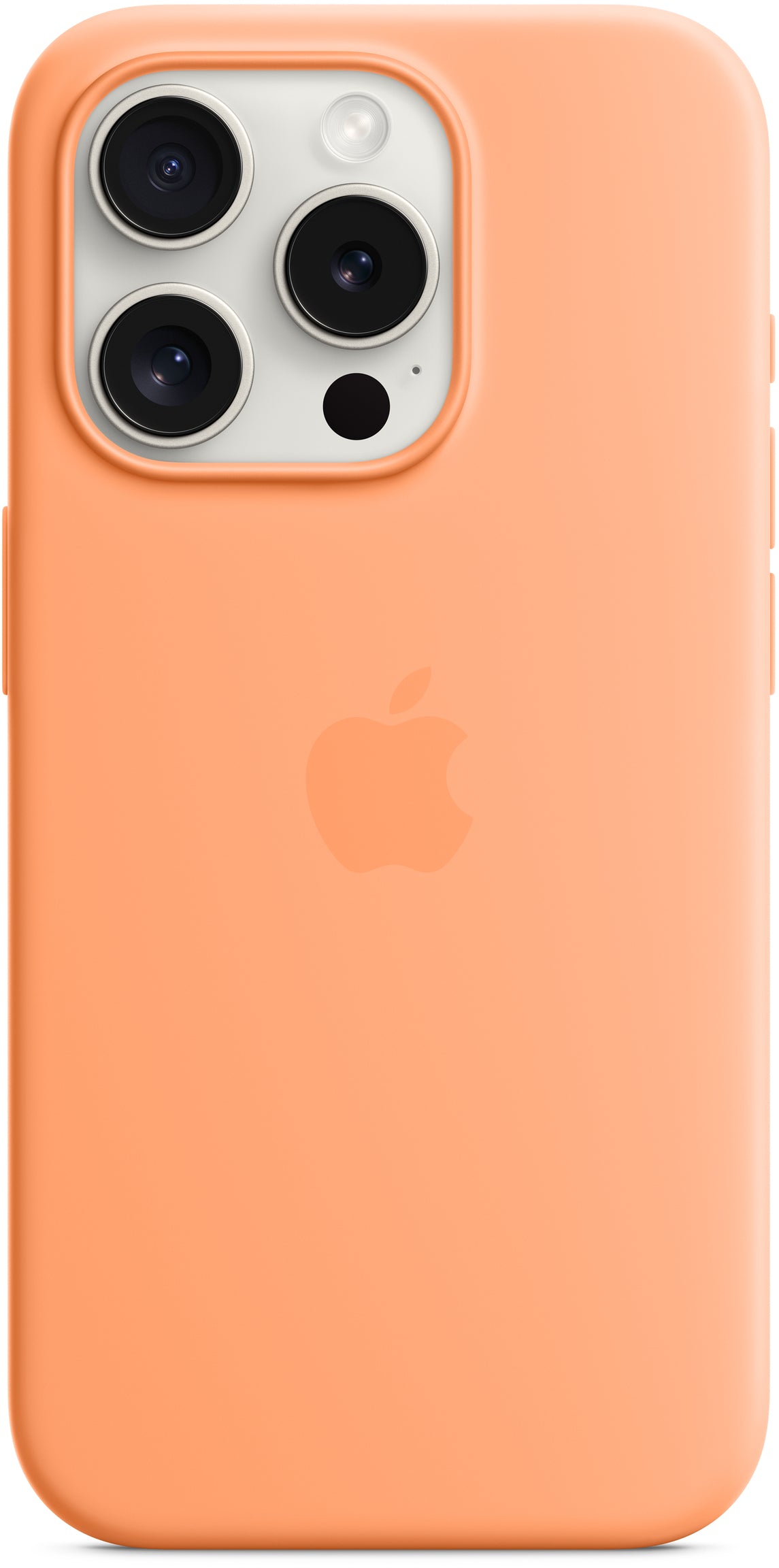 Apple Mt1H3Zm/A Apple Silicone Case With Magsafe Iphone 15 Pro Sorbet Orange
