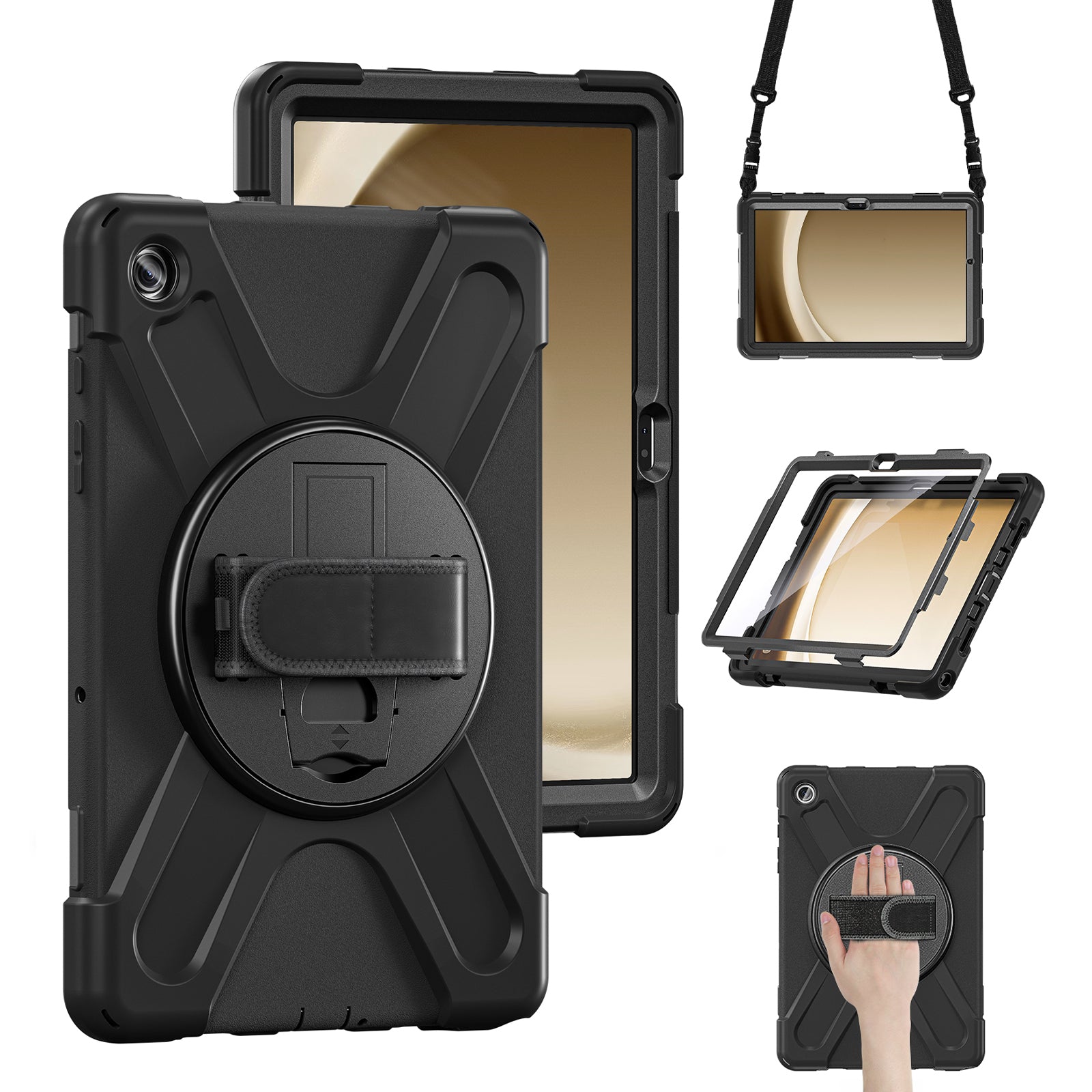 Xccess Survivor All-Round Case Samsung Galaxy Tab A9+ 11 Black (Screenless)