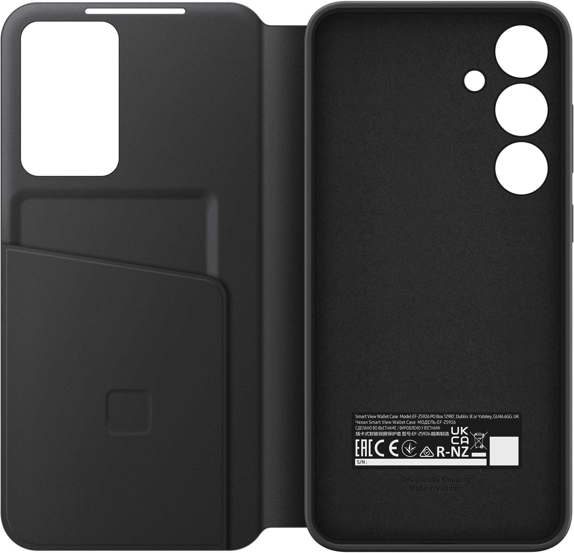 Samsung Ef-Zs926Cbegww Samsung Smart View Wallet Case Galaxy S24+ 5G Black