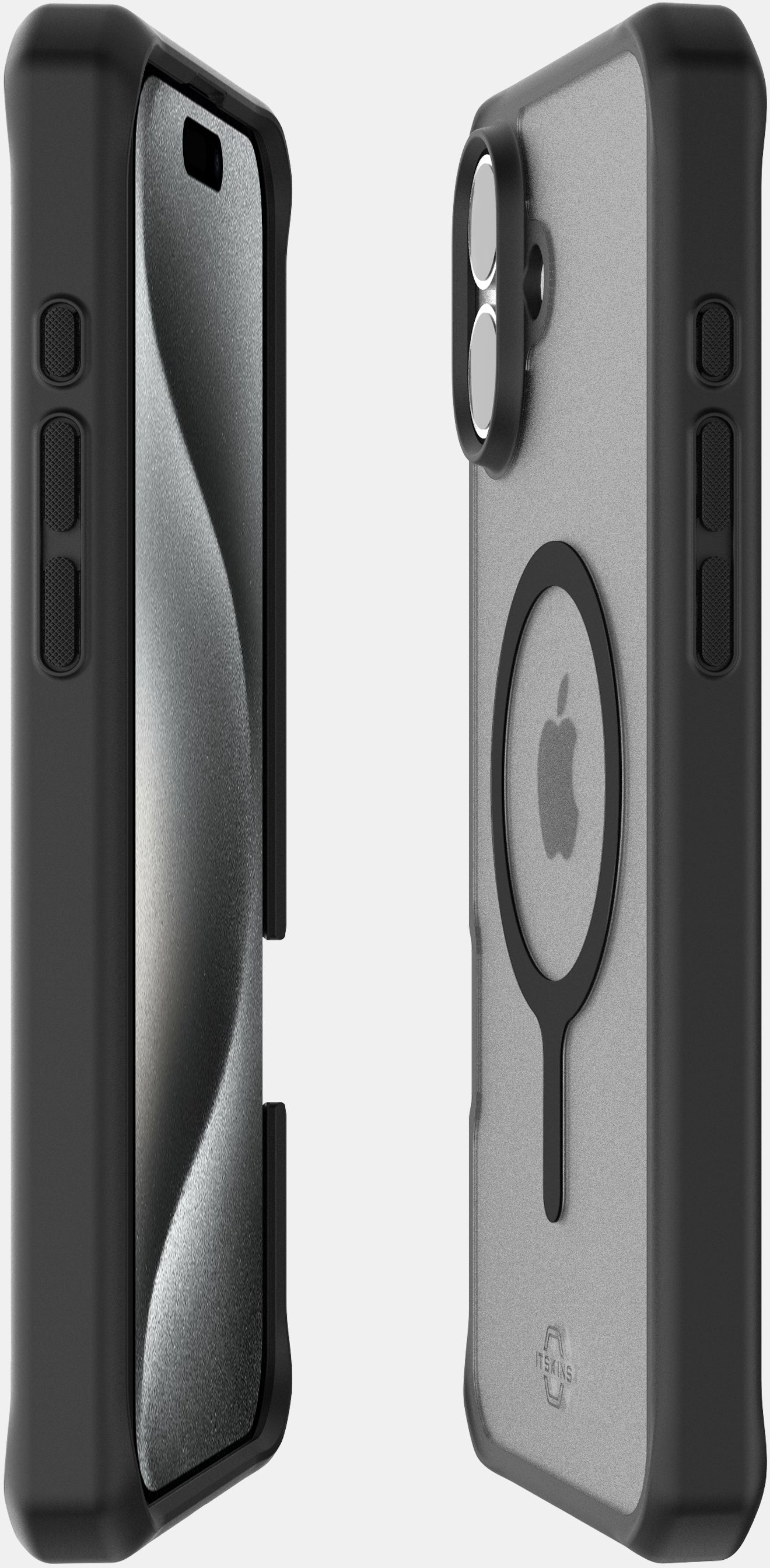 Itskins Level 2 Hybridmagfrost_R For Apple Iphone 16 Plus Black