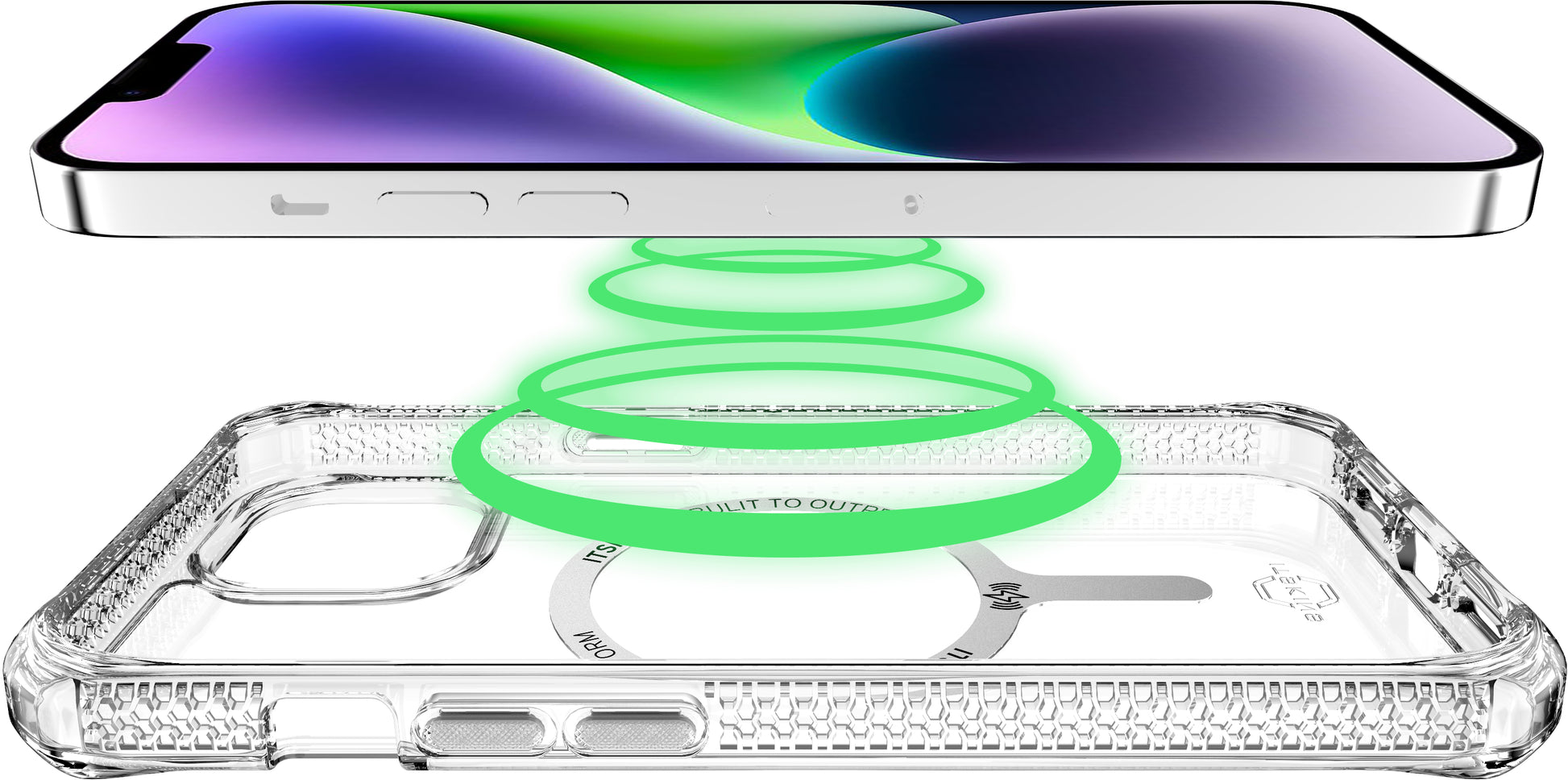 Itskins Level 2 Hybridmagclear_R For Apple Iphone 13 Transparent