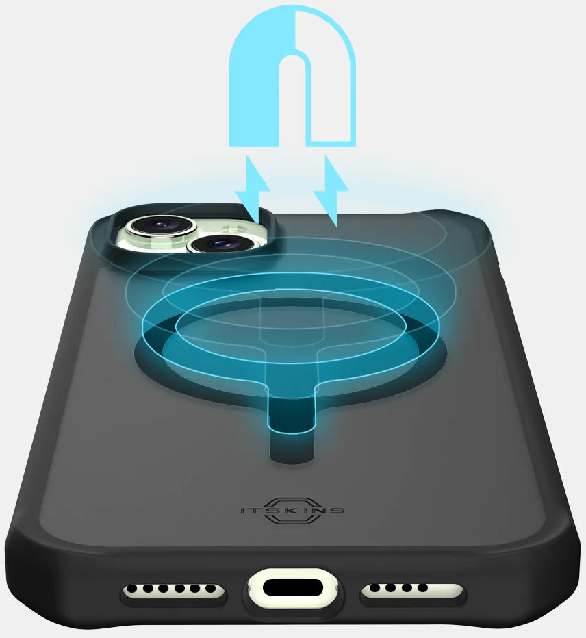Itskins Level 2 Hybridmagfrost_R For Apple Iphone 14/15 Black