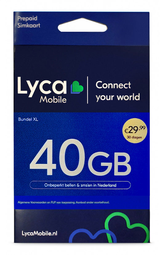 Lycamobile Holland Bundel Xl