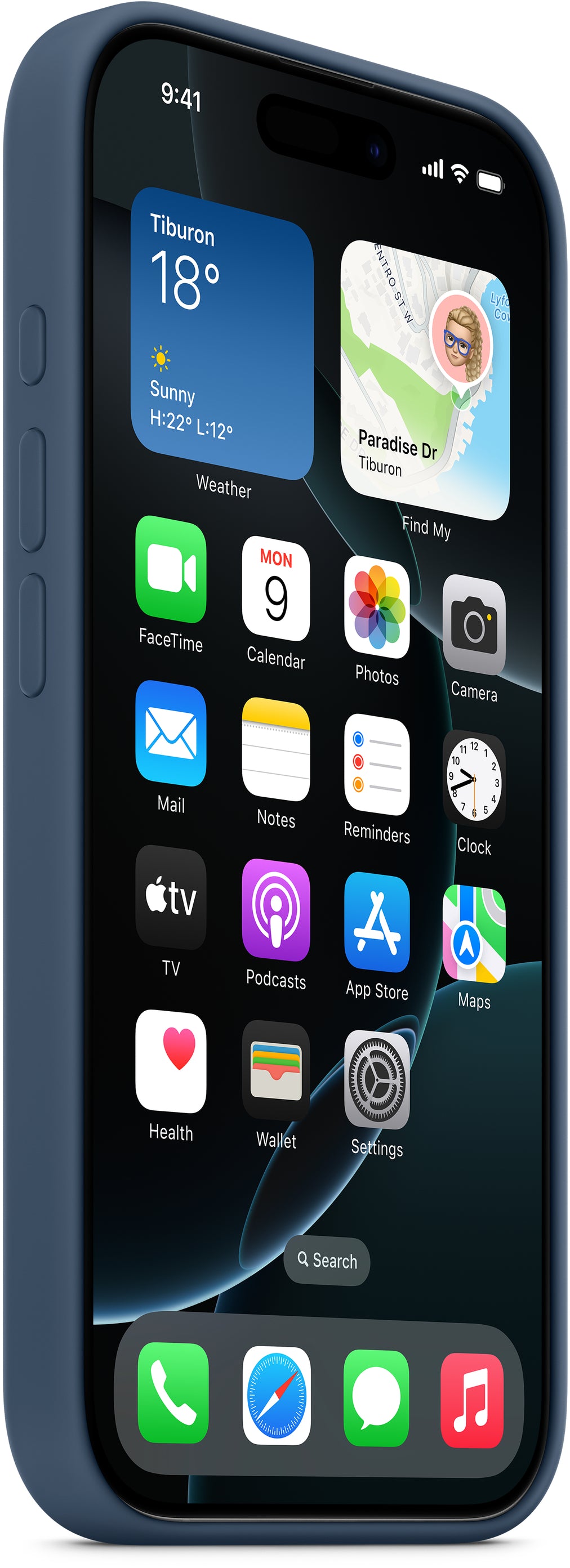 Apple Myyk3Zm/A Apple Silicone Case With Magsafe Iphone 16 Pro Denim