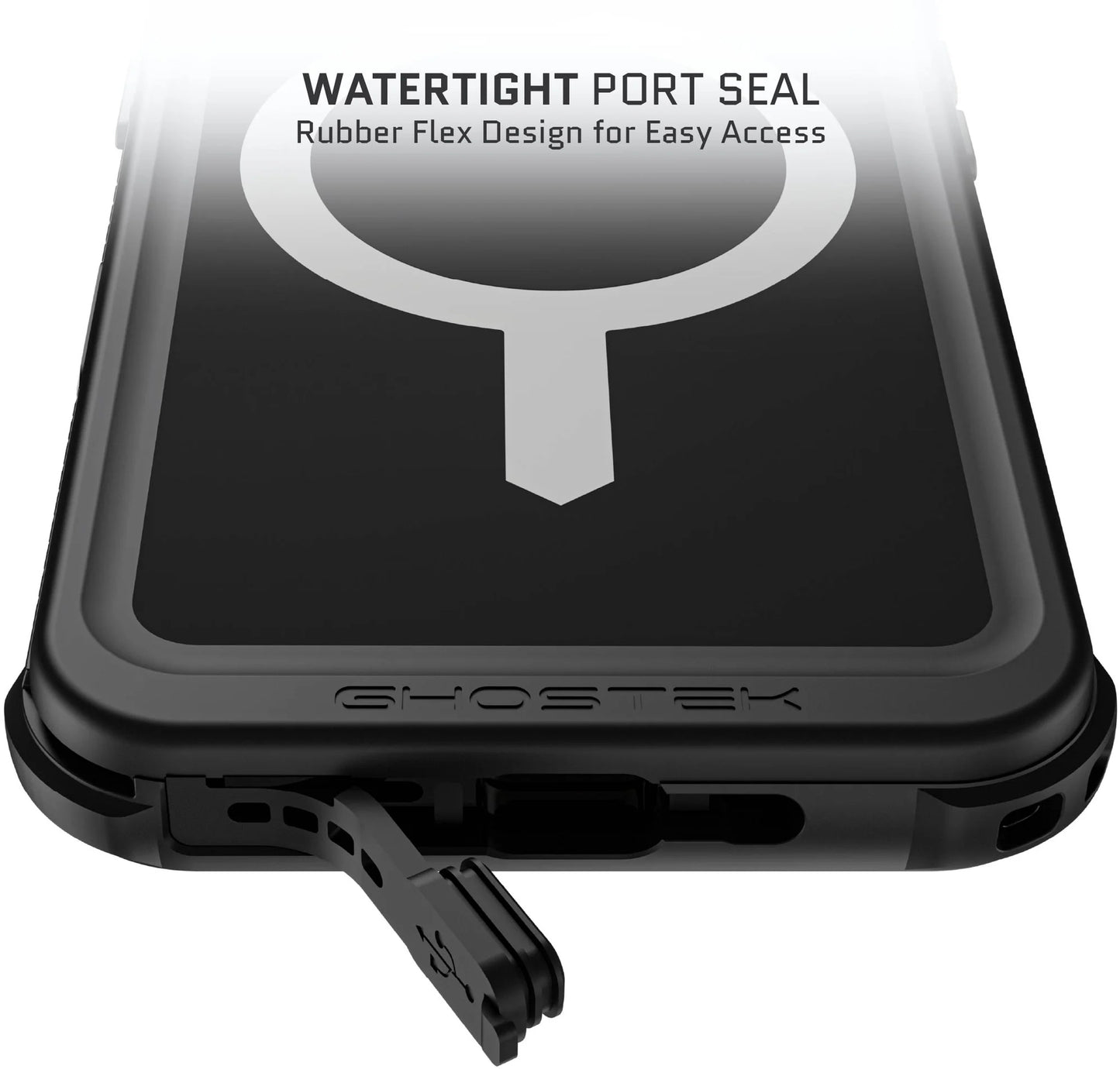 Ghostek Nautical Slim Waterproof Magsafe Case Apple Iphone 16 Black