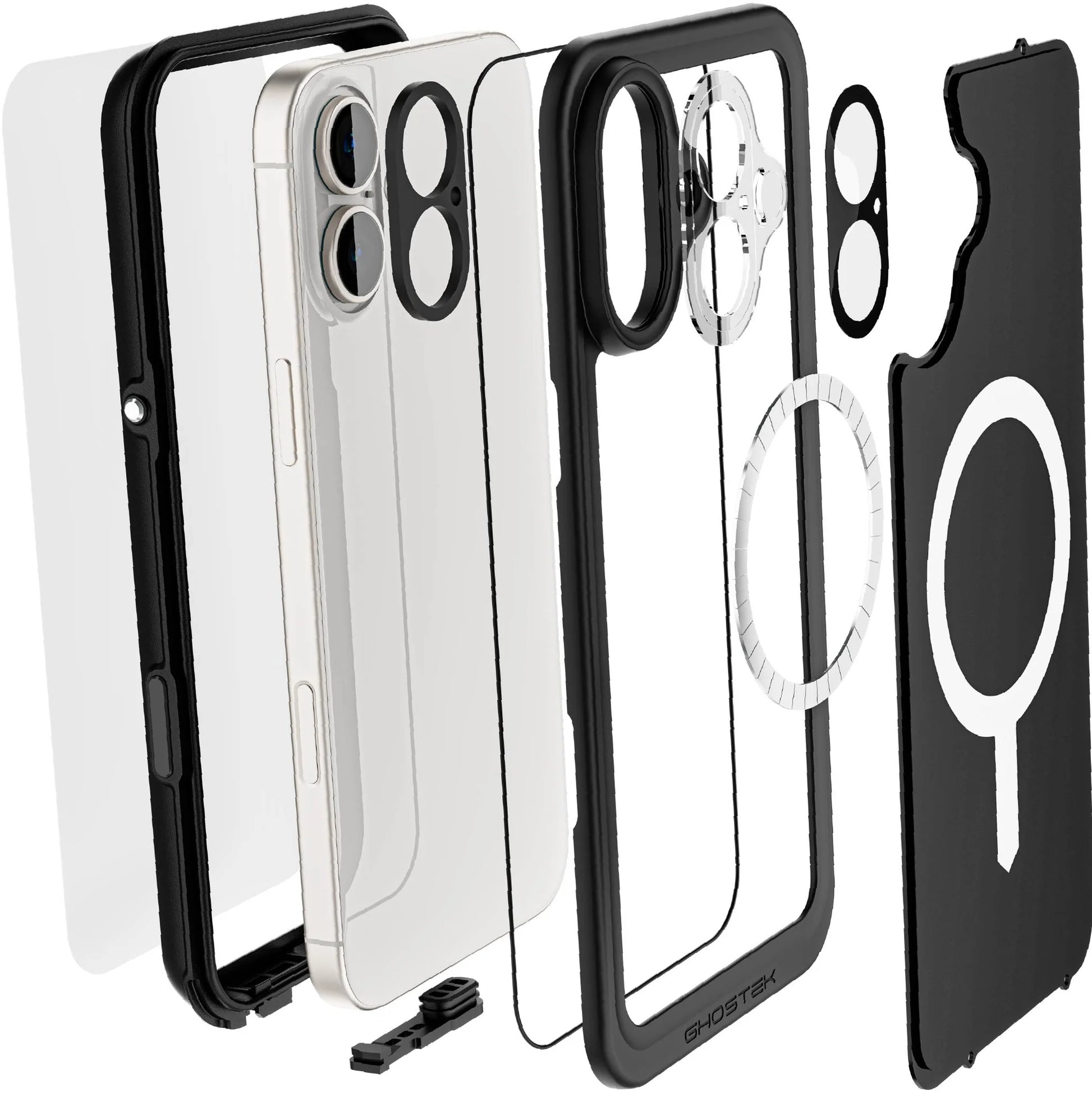 Ghostek Nautical Slim Waterproof Magsafe Case Apple Iphone 16 Plus Black