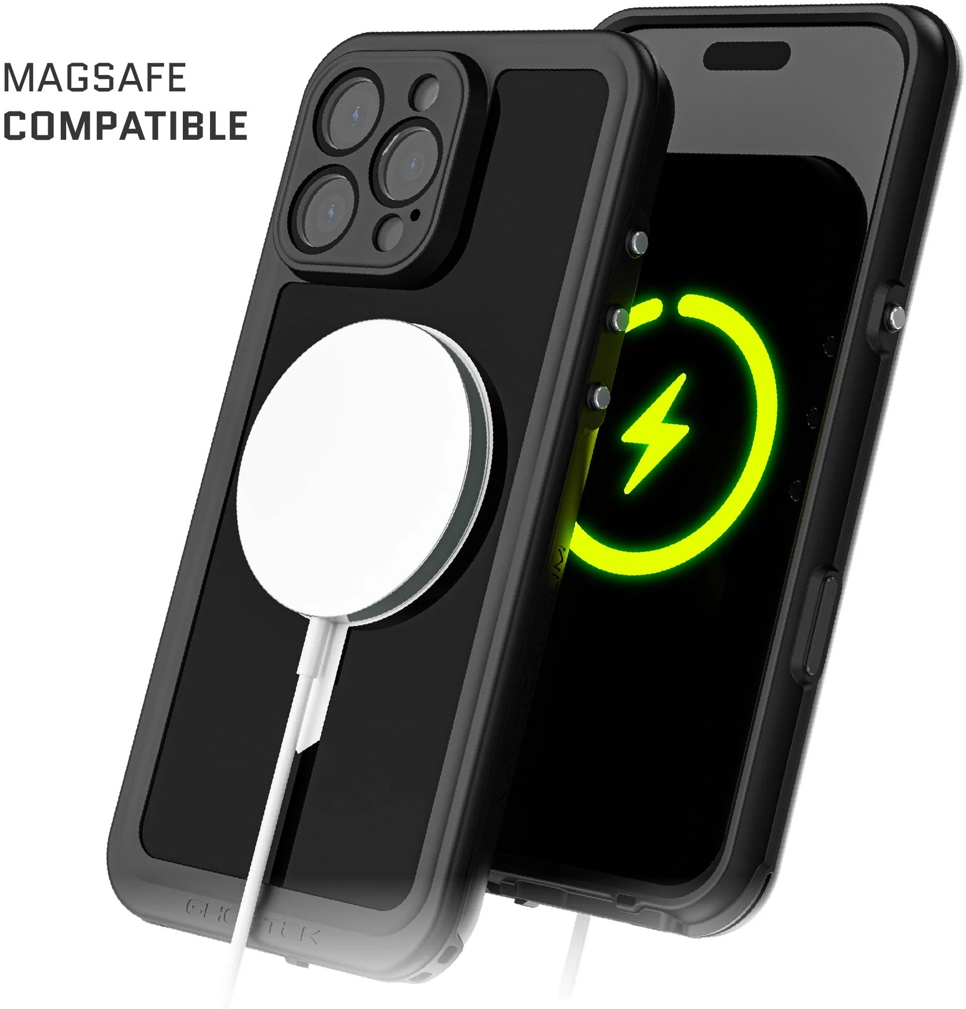 Ghostek Nautical Slim Waterproof Magsafe Case Apple Iphone 16 Pro Max Black