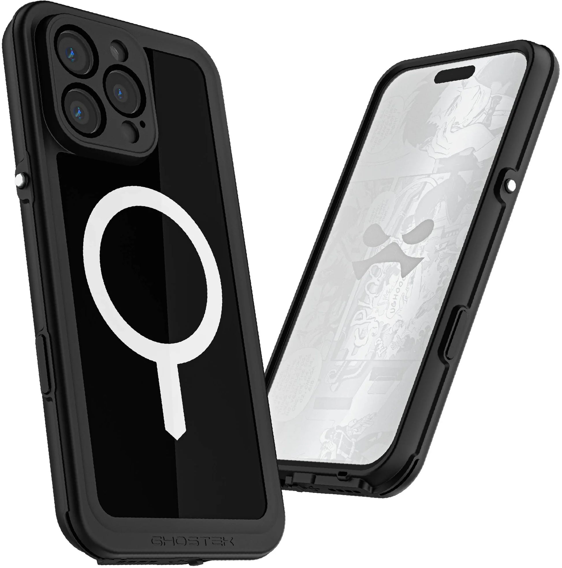 Ghostek Nautical Slim Waterproof Magsafe Case Apple Iphone 16 Pro Max Black